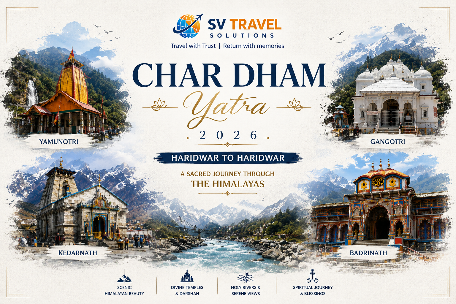 Char Dham Divine Yatra 2026 – 10 Days / 9 Nights